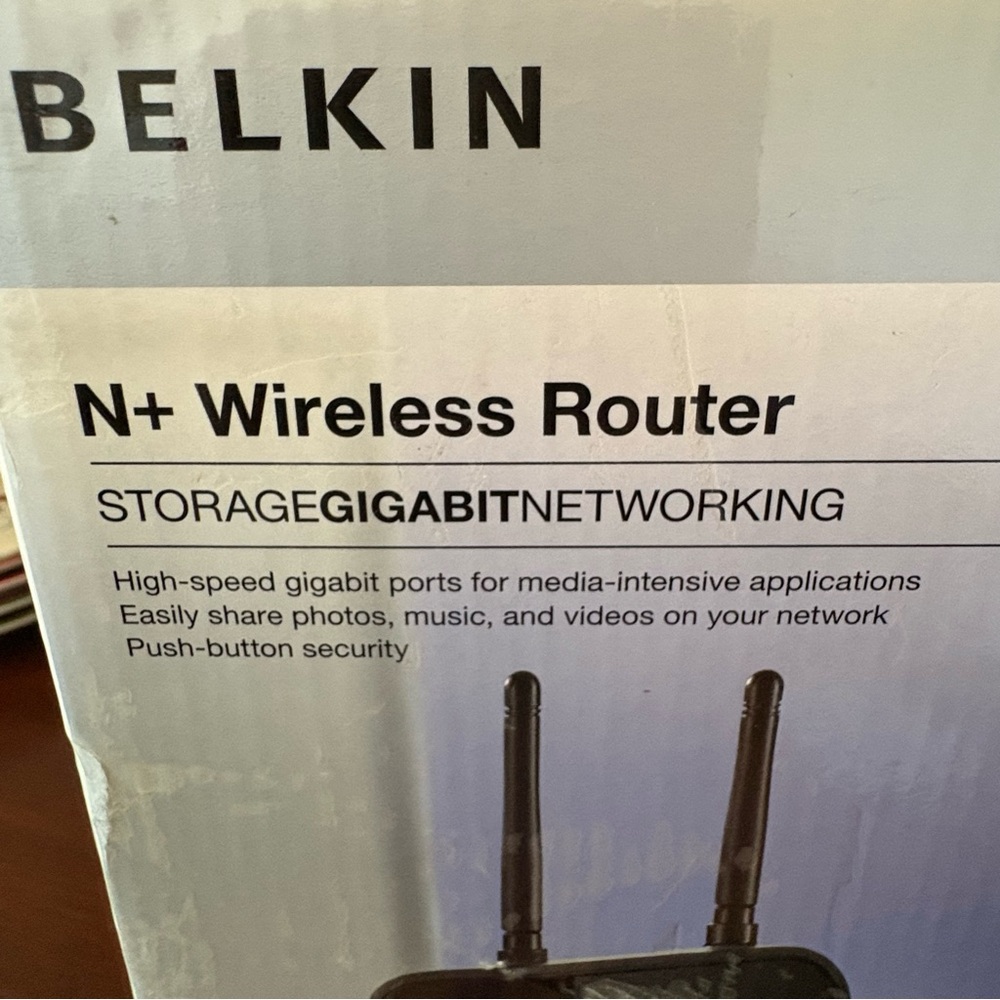 Belkin N+ Wireless Router - Used- Still Works - Picture 2 of 14